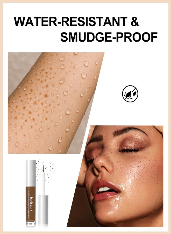 إريندي قلم إريندي لرسم النمش الاصطناعي المقاوم للماء - قلم سائل لرسم النمش الاصطناعي، يدوم طويلاً، مظهر طبيعي، سريع الجفاف، تركيبة نباتية، مناسب لجميع ألوان البشرة، 01 بني سرجي - Image 5